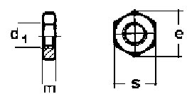Brass Jam Nuts DIN 936
